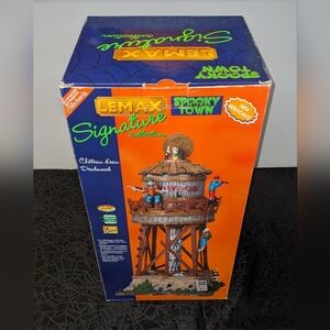 Lemax Spooky Town Deadwood Water Tower 2008 #84765 *RETIRED*